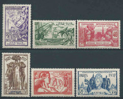 AEF  - 1937 -  Exposition Inter De Paris - N° 27 à 32 - Neufs* - MLH - Unused Stamps