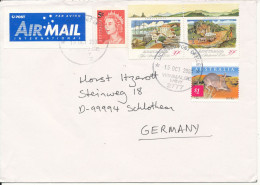 Australia Cover Sent To Germany 15-10-2002 Topic Stamps - Cartas & Documentos