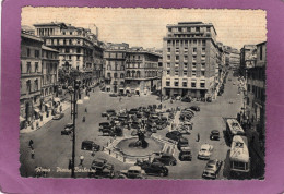 ROMA Piazza Barberini  Automobili - Tram   - Automobiles - Tramway - Plaatsen & Squares
