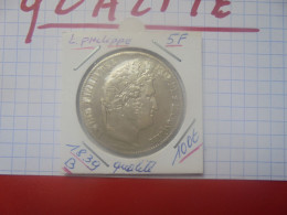 +++QUALITE+++LOUIS-PHILIPPE 5 FRANC 1839 "B"ARGENT +++(A.5) - 5 Francs