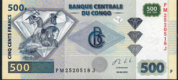 CONGO D.R. P96f 500 FRANCS 30.6.2020 # PM/J Signature 2 / Printer CRANE CURRENCY       UNC. - República Democrática Del Congo & Zaire