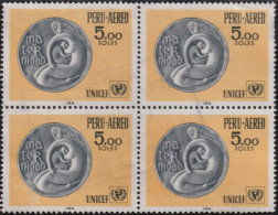 1970 Peru ⵙ Mi:PE 749, Sn:PE C279, Yt:PE PA257, Sg:PE 1016, "Maternity", UNICEF-Emblem - Pérou