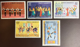 Turkey 1969 Folk Dances MNH - Ungebraucht