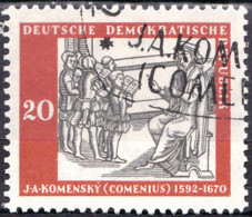 1958 - ALEMANIA - DDR - JAN AMOS KOMENSKY - YVERT 364 - Oblitérés