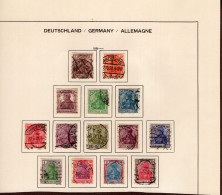 Deutsches Reich 140 - 153 Germania Gestempelt Used - Used Stamps