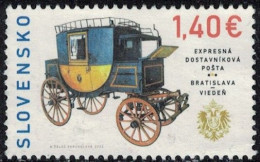 Slovaquie 2023 Used Service De Diligence Express Bratislava Vienne Y&T SK 881 SU - Used Stamps