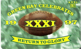 USA: Prepaid Teledebit - Green Bay Celebrates, American Football - Other & Unclassified