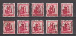 INDIA:  1967/69  PIANO  FAMIGLIA  -  5 P. CARMINIO  US. -  RIPETUTO  10  VOLTE  -  YV/TELL. 224 - Usados