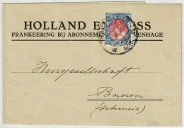 Niederlande / Nederland 1923, Streifband Gravenhage - Baden (Schweiz) - Lettres & Documents