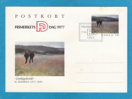 P 175. ENTIER POSTAL OBLITÉRÉ "FRIMAERKETS DAG OSLO 7-10-1977. - Ganzsachen