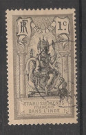 INDE - 1914 - N°YT. 25 - Brahma 1c Gris - Oblitéré / Used - Usati