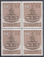 1972 , Mi 1383 ** (3) -  4er Block Postfrisch - Kunstschätze : Brunnen - Storia Postale