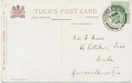 GB „RUGBY-STATION / 1“ Double Circle 26mm On Superb Tuck’s Oilette Postcard (The Nursing Of Bacchus, British Museum), - Chemins De Fer & Colis Postaux
