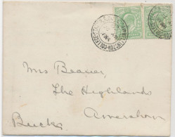 GB „WELLINGTON-COLLEGE-STATION.S.O / BERKS“ Double Circle 26mm On Very Fine Cover (bs. Opening Faults) With Original Con - Bahnwesen & Paketmarken
