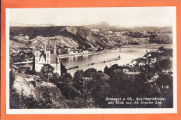 28855 / ⭐ REMAGEN A.Rh Rheinland-Pfalz Apollinariskirche Mit Blick Auf Die ERPELER LEY 1930s ● Ka-Ro-Ba-Ne-Gross  - Remagen