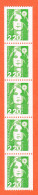 28655 / ⭐ Roulette Bande 5 Timbres Y-T N° 2718 ● Bicentenaire Marianne BRIAT JUMELET  2.20 Fr Verte France N** - Roulettes