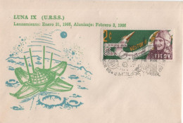 Cuba 1967 Space Rocket Missile Cosmos Titov Cosmonaut Astronaut Cosmonauta Satellite Espacio USSR , Canceled In Habana - FDC