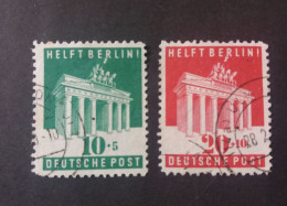 GERMANY ALLEMAGNE DEUTSCHES OCCUPAZIONE BIZONA 1948 AIDE A BERLIN CAT. YVERT N.69/70 - Used Stamps