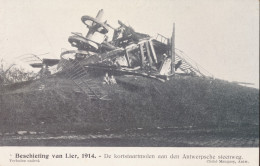 BESCHIETING VAN LIER 1914 =   DE KORTSTAARTMOLEN AAN DE ANTWERPSCHE STEENWEG     2 SCANS - Lier