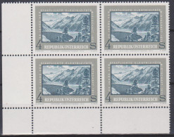 1972 , Mi 1391 ** (3) -  4er Block Postfrisch - 25 Jahre Verstaatlichte Elektrizitätswirtschaft - Storia Postale