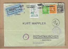 Los Vom 25.05  Briefumschlag Aus Finnland  Nach Rothenkirchen  1947 - Briefe U. Dokumente