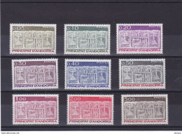 ANDORRE 1983 Série Courante Yvert 316-324, Michel 337-345 NEUF** MNH Cote 5,10 Euros - Nuevos