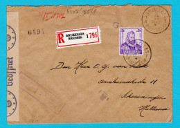 BELGIUM Censored Cover 1942 Bruxelles To Scheveningen Netherlands - Oorlog 40-45 (Brieven En Documenten)