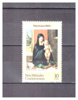 NOUVELLES  HEBRIDES     N °  545   .  10   FNH   NOEL   .  NEUF    **  . SUPERBE  . - Unused Stamps
