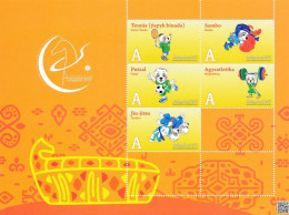 2017 Turkmenistan, Asian Games, Sports, Football, Tennis, Weightlifting, Block Of 5v - Turkmenistan