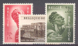 COB 943/5 Politieke Gevangenen-Prisonnier Politique 1954 MH-met Scharnier-neuf Avec Charniere - Unused Stamps