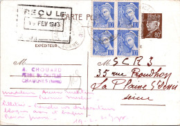 FRANCE ENTIER POSTAL  512-CP1 - TYPE PETAIN 80c - Kaartbrieven