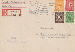 Allemagne Zone AAS Lettre Recommandée Göttingen 1946 - Covers & Documents