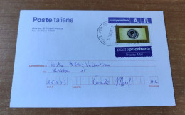 2003 - Cartolina Con Prioritaria - 2001-10: Storia Postale