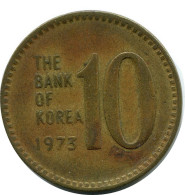 10 WON 1973 SOUTH KOREA Coin #BA151.U.A - Korea, South