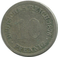 10 PFENNIG 1876 D ALLEMAGNE Pièce GERMANY #AE499.F.A - 10 Pfennig