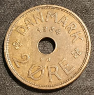 Pas Courant - DANEMARK - DENMARK - 2 ORE 1934 - Christian X - KM 827.2 - Danemark