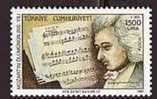 1991 TURKEY THE 2ND CENTENARY OF THE DEATH OF MOZART MNH ** - Unused Stamps