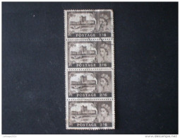 GRAN BRETAGNA 1955 EFFIGIE REGINA ELISABETTA 1 2/6 SHELLING BROWN - Used Stamps