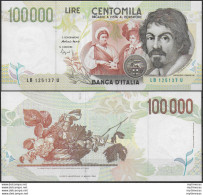 1995 Lire 100.000 Caravaggio 2 Tipo FDS Rif. BI 85B Gigante - Sonstige & Ohne Zuordnung