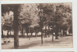 25 – PONTARLIER – Promenade Du Cours (peu Courante) Ed. Faivre Locca -  Neuve - Pontarlier