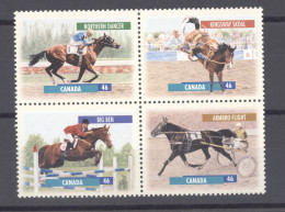 Canada  :  Yv  1663-66  **   Cheval - Horse - Unused Stamps