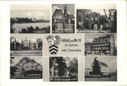 72120729 Hanau Main Mainpartie Wallonische Kirche Ruine Frankfurter Tor Schloss  - Hanau