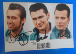 AUTOGRAPHE DE THE BASEBALLS SUR CARTE - Singers & Musicians