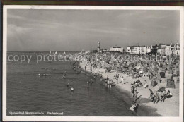 72119019 Warnemuende Ostseebad Badestrand Warnemuende - Rostock