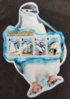 Georgia WWF Chinstrap Penguin 2008 Bird Fauna Wildlife Birds (ms) MNH *odd Shape *unusual - Georgia