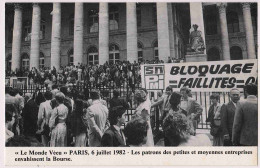 0 - F21521CPM - LE MONDE VECU - Serie 3 D 32 - 6/07/82 - PARIS -  Les Patrons Des PME Envahissent La Bourse - Très Bon é - Events