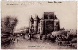 16 - B24256CPA - JARNAC - Château Au Xve Siecle - Gravure - Parfait état - CHARENTE - Jarnac