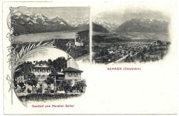 - B25312CPA - SARNEN - SUISSE - Obwalben - Gasthof Und Pension Seiler - Très Bon état - EUROPE - Sarnen