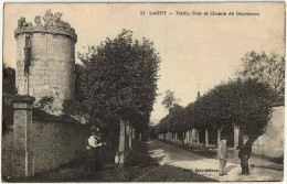 77 - B31245CPA - LAGNY - Vieille Tour Et Chemin De Gouvernes - Très Bon état - SEINE-ET-MARNE - Lagny Sur Marne