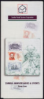 Ca0028 ZAMBIA 1997, Advertising Leaflet For QE Wedding Anniv, Rotary, And UPU Stamp Issues - Zambie (1965-...)